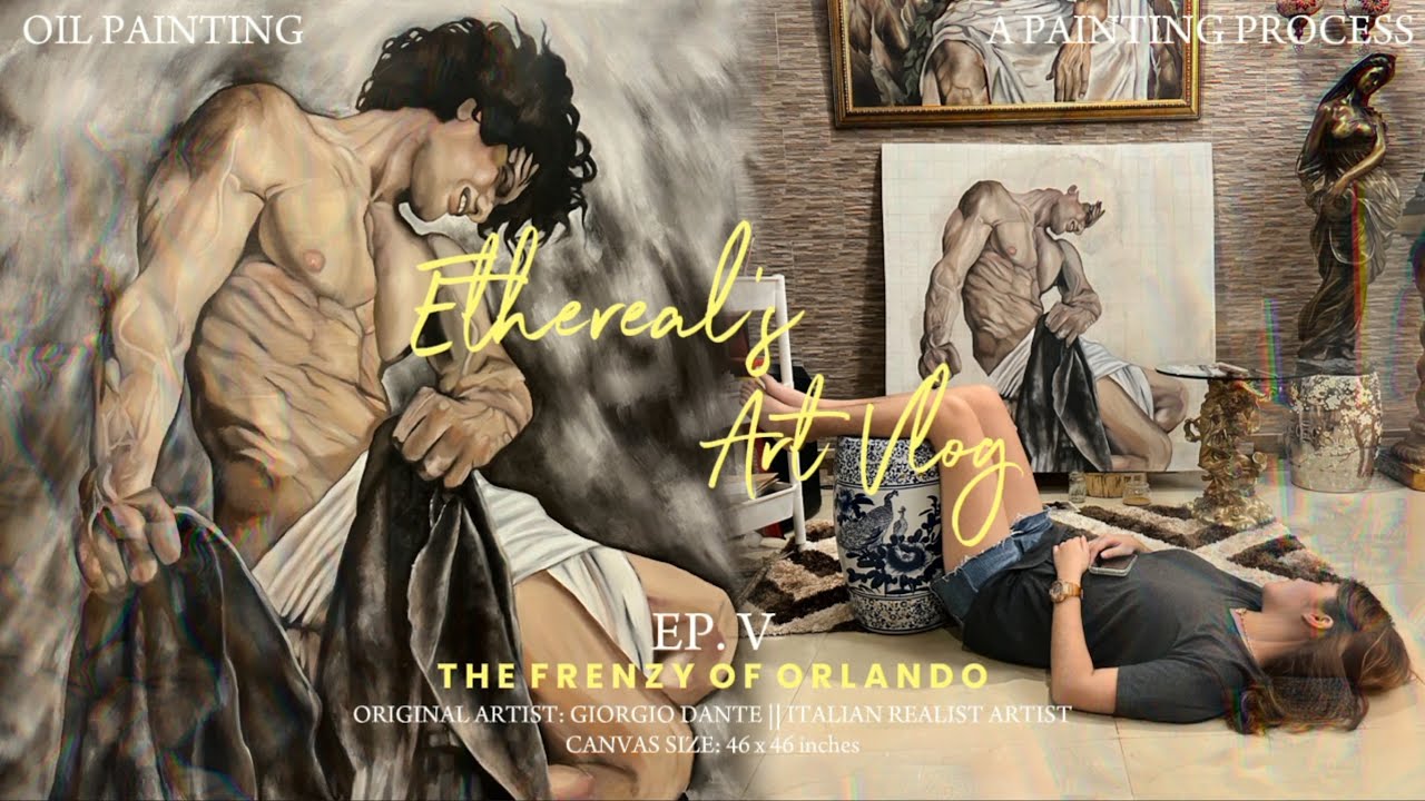 🐇art vlog #5: an oil painting process - YouTube
