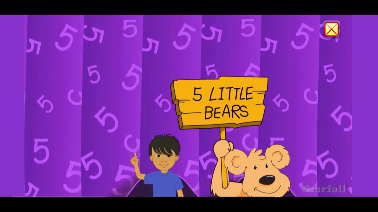 Count To 5 Songs For Preschool Kindergarten Kids By Starfall Math