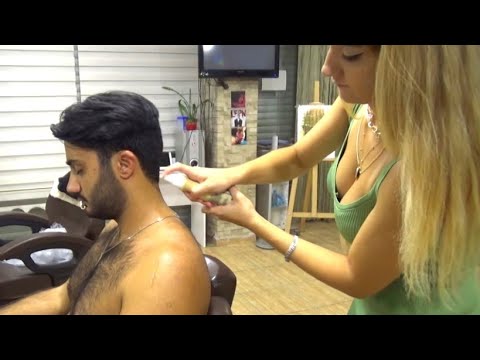 ASMR BARBER 💈 Head, Ear, Back Massage | Turkish Girl \