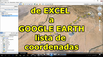 de EXCEL a GOOGLE EARTH - Subir Lista de  Coordenadas utm