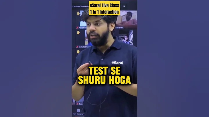 Shocking Reaction of Teacher after SURPRISE Test in Live Class 😱 #shorts #esaral #jee #neet