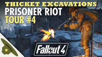 PRISONER RIOT at Thicket Excavations | Huge Fallout 4 settlement tour - PART 4 | RangerDave