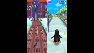 Subway Princess Runner VS Penguin🐧 Run Game - Entering Snow World Run | screenshot 1