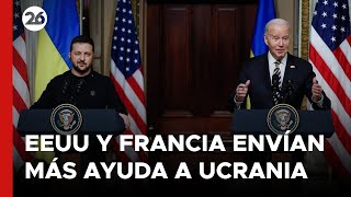 EEUU y FRANCIA envían más ayuda a UCRANIA