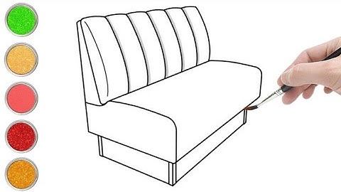 How to draw a sofa easy step by step | sofa drawing and coloring tutorials @Izamnaart1