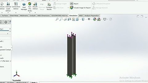 #I-BEAM use in static analysis report#I-beam static simulation report in solidworks I-section#