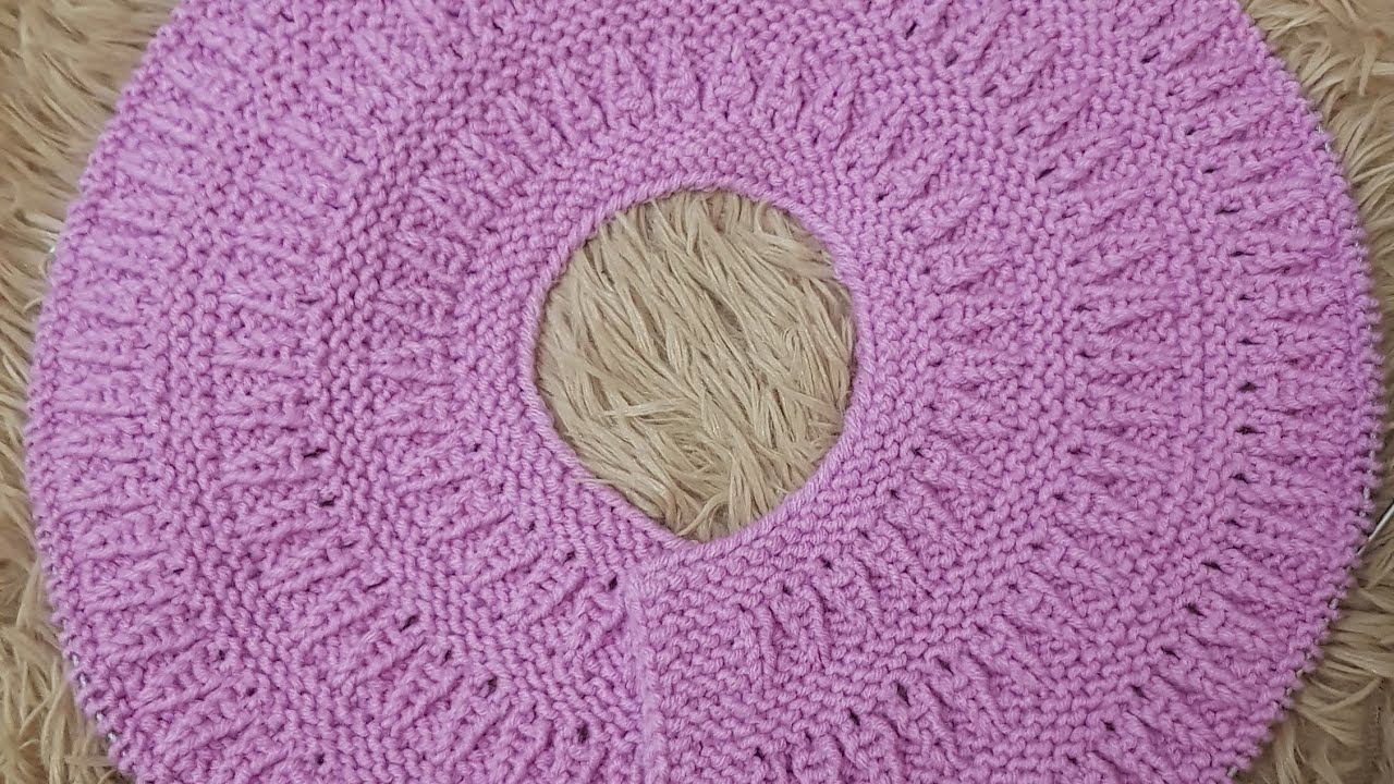 Raglan rotund. Platca rotunda pentru bluza tricotata.