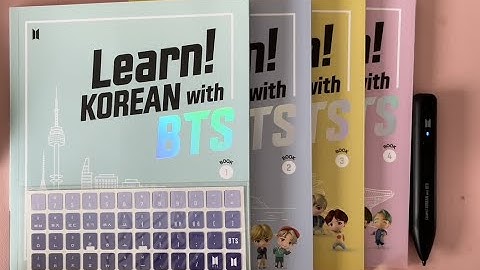 Unboxing LEARN  Korean with BTS.