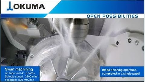 Okuma 5 Axis Maxchining Center MU-4000V 5-Axis - Impeller Machining