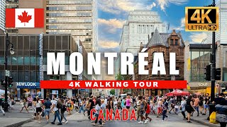  Street Life In Montreal - Walking Tour Of St Catherine - Street Canada City Walk 4K Hdr60Fps