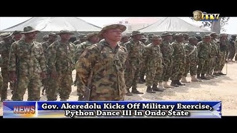 Gov. Aderedolu kicks off Python Dance III in Ondo