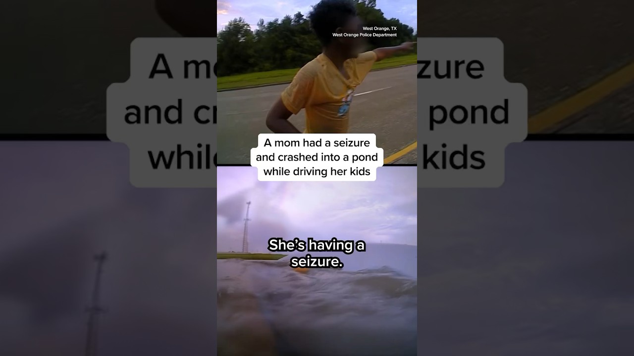 A mom had a seizure and crashed into a pond while driving her kids A mom had a seizure and crashed into a pond while driving her kids