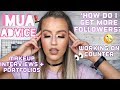 MAKEUP ARTIST Q+A - How I got started, growing online, advice | KeilidhMua