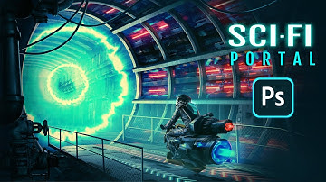 Scifi Portal Photoshop Manipulation Speed Art + PSD File