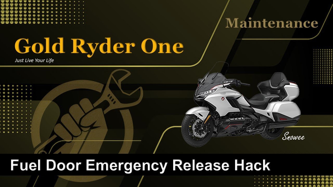 Honda Gold Wing Fuel Door Emergency Release Hack