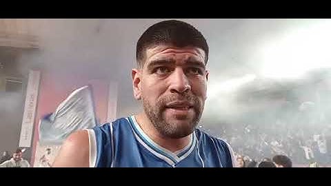 La alegría de Abel Trejo, baluarte del Godoy Cruz campeón del Apertura de la Superliga de Básquetbol