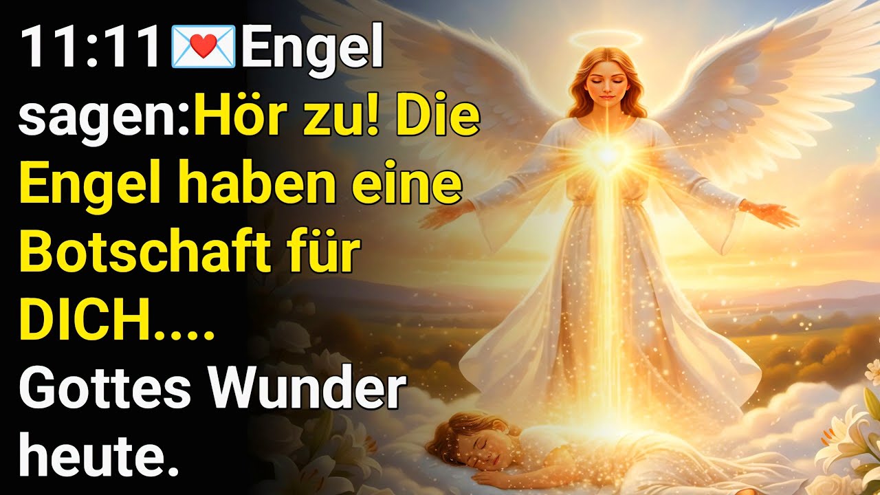 11:11💌Engel sagen:Hör zu! Die Engel haben eine Botschaft für DICH... Gottes Wunder heute.