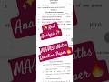REAL ANALYSIS || MA/MSc Maths || NEP 2024 Question Paper || CCSU #shorts