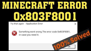 Minecraft Error Code 0x803f8001 How to fix Minecraft Installation on Windows Store - YouTube