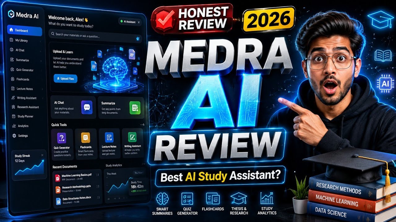 Medra AI Review 2026 🔥 Best AI Study Assistant for Students? Honest Review + Demo + Bonus