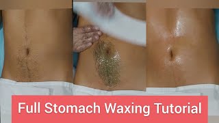 Stomach Waxing | Waxing Tutorial: How to wax Stomach | Hair Removal