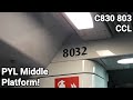 Paya lebar middle platform  803  c830 smrt trains circle line ride