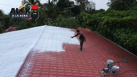 ELIMINA el CALOR 🔥 de tu CASA FACIL Y RAPIDO✔ *esta es la solucion* Airless- Spray painting a roof