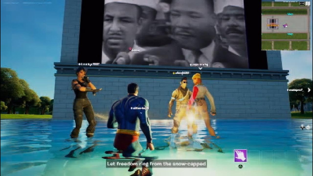 Down BAD at the fortnite MLK event