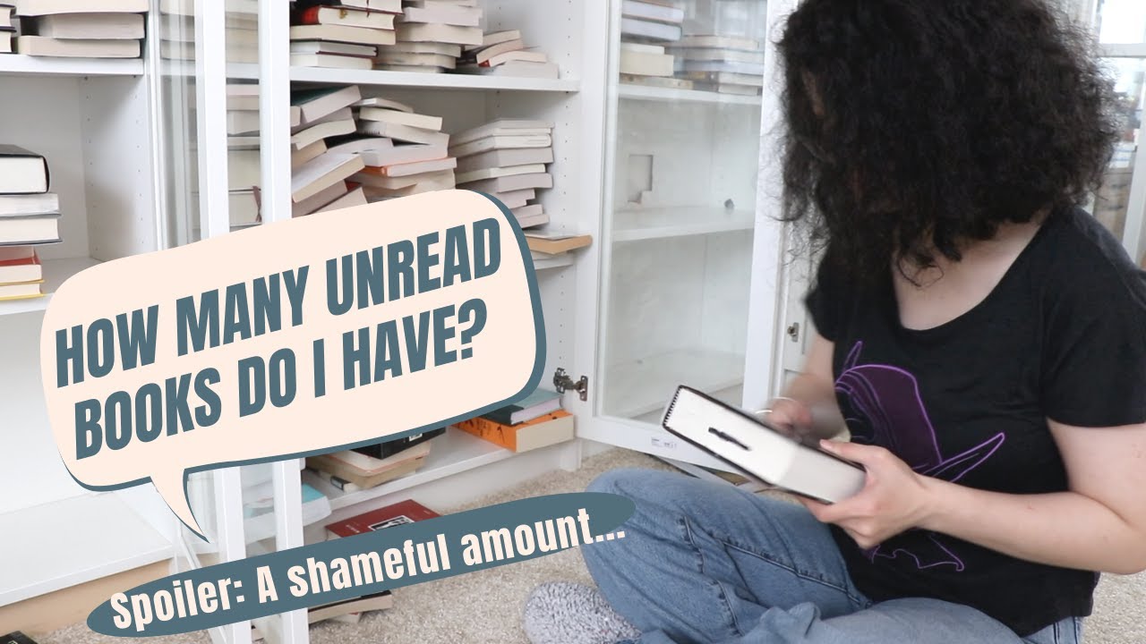 Bookshelf Reorganizing & Counting Unread Books | The Bookish Land 2022 [cc]