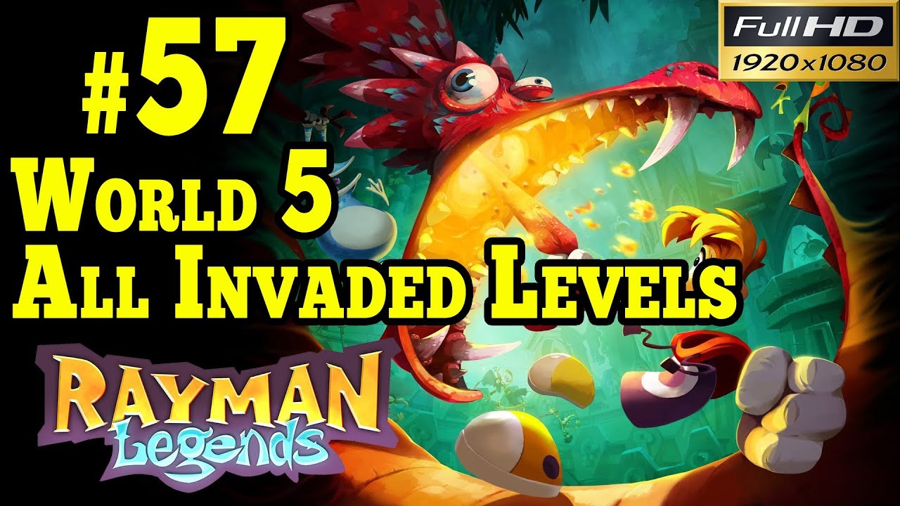 Rayman Legends Walkthrough - Olympus Maximus - All Invaded Level Runs ...