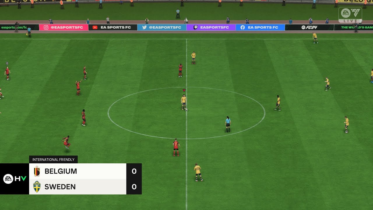 Belgium vs Sweden (16/10/2023) UEFA EURO 2024 EA FC 24 PS5