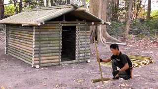 MEMBUAT SHELTER NYAMAN DARI BAMBU, SEDERHANA DAN AMAN MENGHANGATKAN