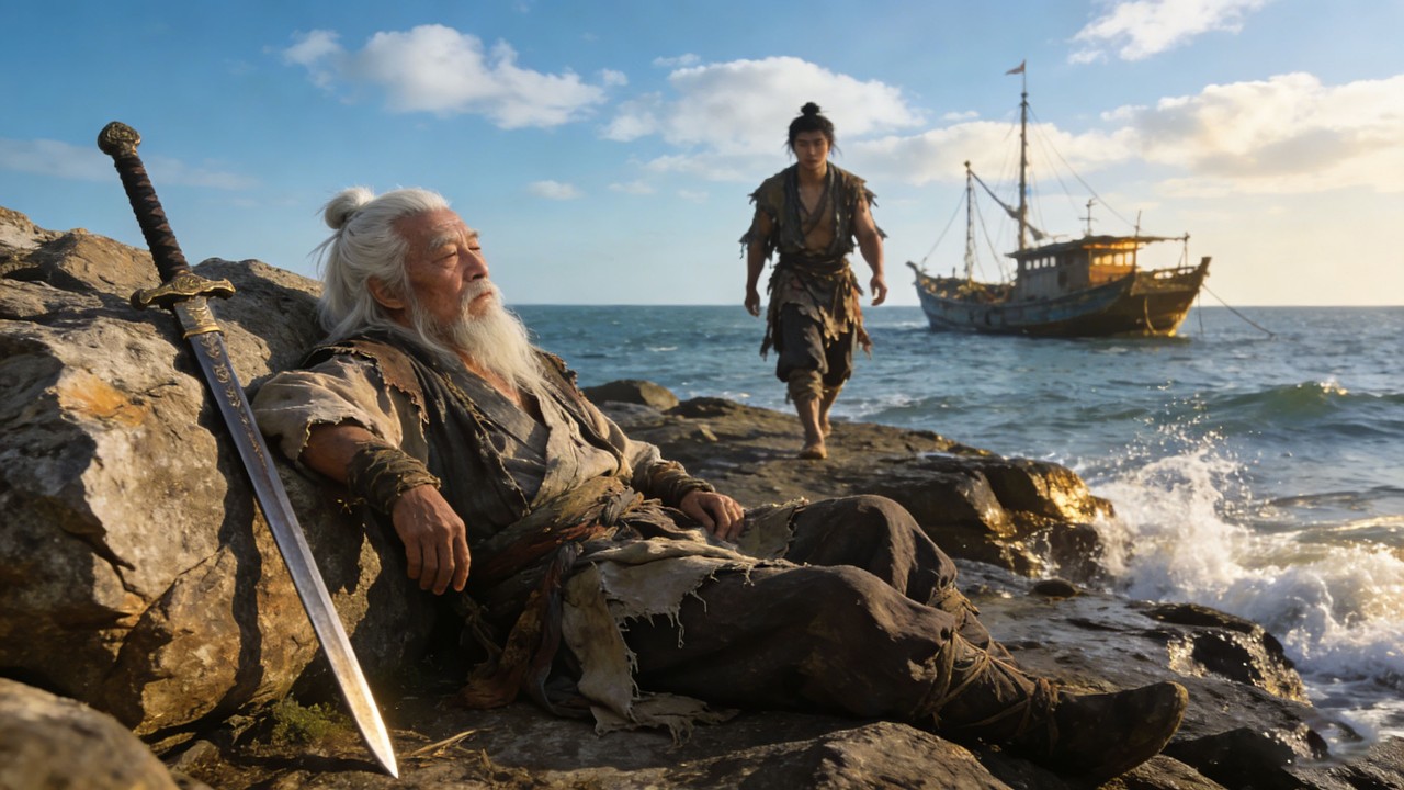 功夫電影!漁夫救下的白髮老人竟是名震天下的劍神,一夜逆襲! 💥 #中国电视剧 #KungFu #Martial #功夫