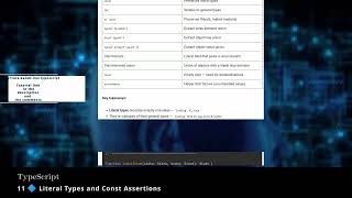 TypeScript 11 🔷 Literal Types and Const Assertions Update