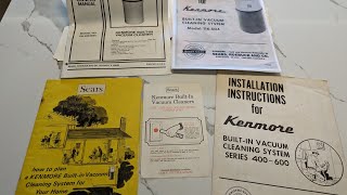 Coffee & Cleaners: Kenmore Central Vacuum Literature