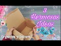  hermosas manualidades con cartn reciclado  ideas con reciclaje  diy home decor artesanato