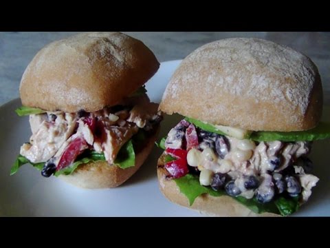 Southwestern Chicken Salad Sliders - Gluten Free Recipe