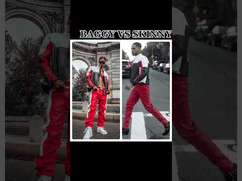 BAGGY VS SKINNY PANTS: which ones should you wear? 👖#shorts
