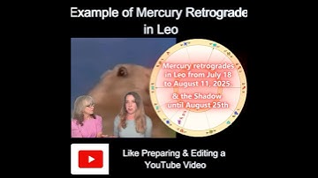 Mercury Retrograde in Leo: Like Editing a YouTube Video! #shorts
