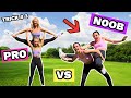 PRO VS NOOB ACRO CHALLENGE WITH THE MERRELL TWINS!!!