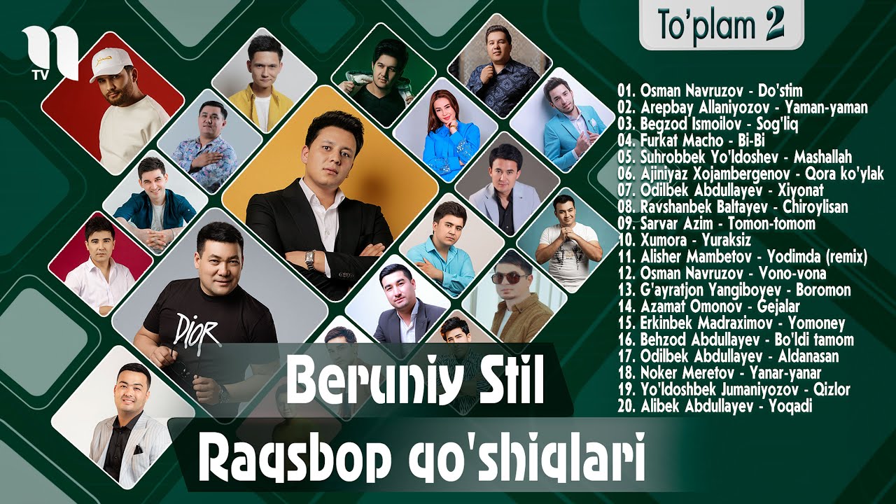 Beruniy Stil  Raqsbop qo'shiqlari to'plami № 02