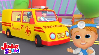 Junior Squad Roda di ambulans + Lebih lanjut Video animasi 3d untuk anak-anak