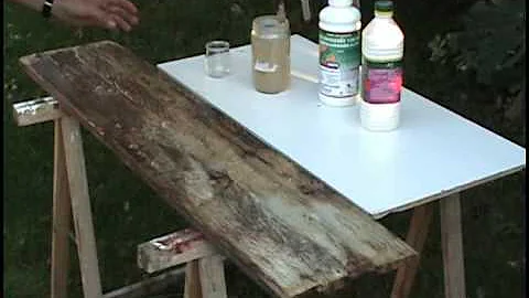 Comment blanchir du bois avec de l'eau oxygénée ?