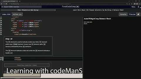 learn2code | freeCodeCamp (New) Responsive Web Design - Building a Balance Sheet: Step 10