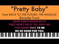 Pretty baby from back to the future  karaoke track with lyrics on screen