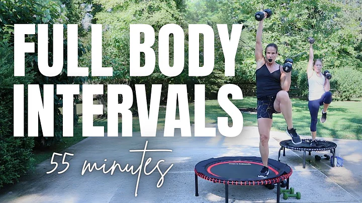 55 MIN Trampoline | Rebounder Workout | Intervals ...