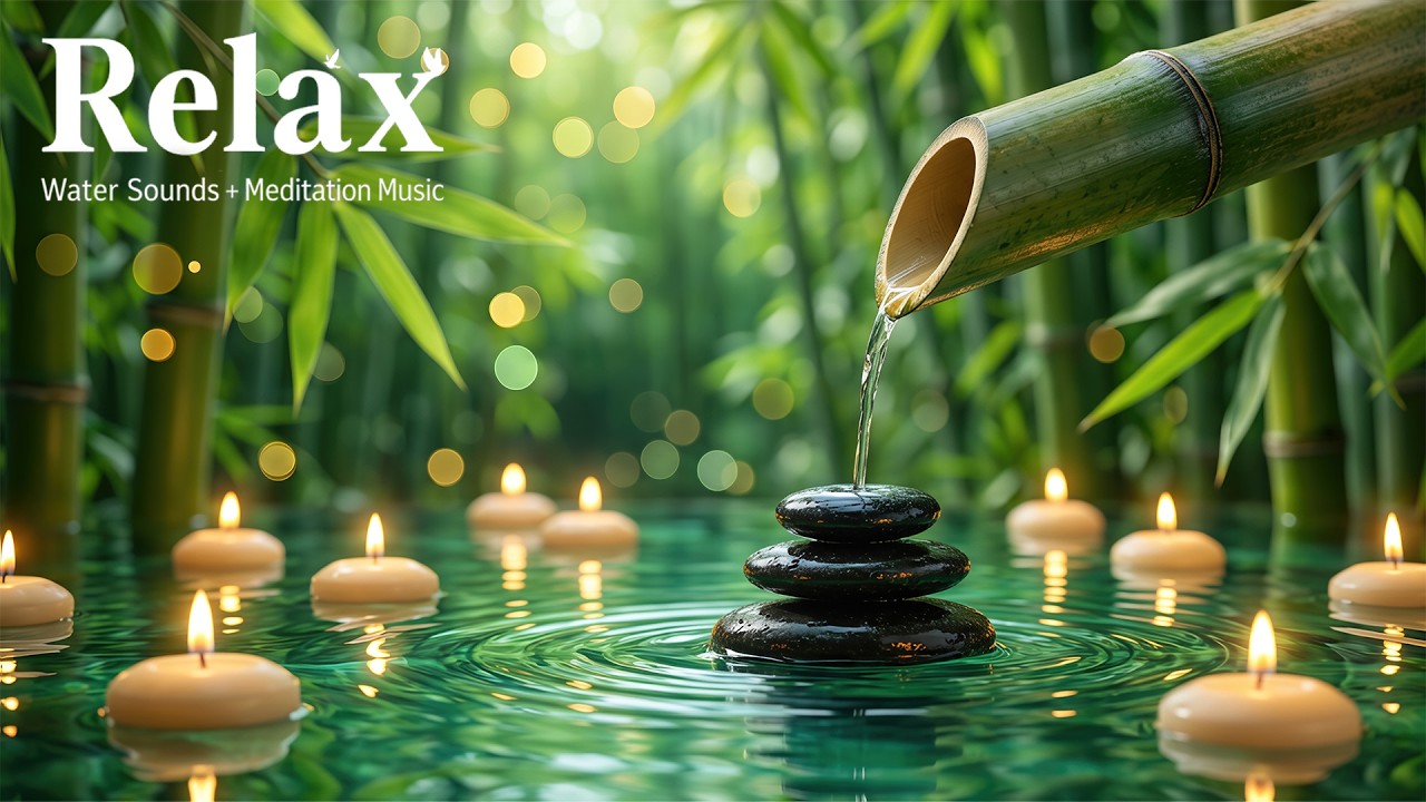 Calming Music for Sleep, Relax, Meditation 🌿 Soothing Water Sounds Calm ...