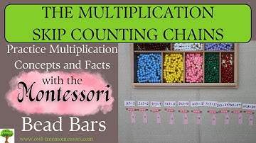 The Montessori Skip Counting Chains- Practice Multiplication Concepts and Facts with the Bead Bars