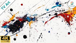 Abstract Paint Splash Collection 8 Paintings Frame Tv Art 4 Hours 4K