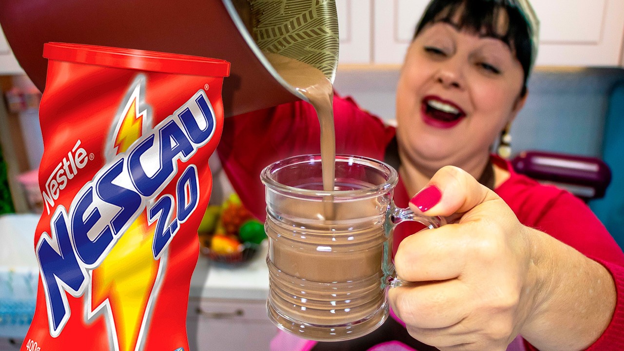 CHOCOLATE QUENTE CREMOSO BARATO DE ACHOCOLATADO NESCAU O MAIS FĂCIL E MELHOR DE TODOS | DE INVERNO